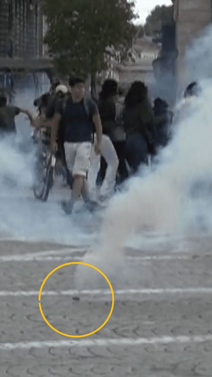 Gaz lacrymogène (franceinfo)