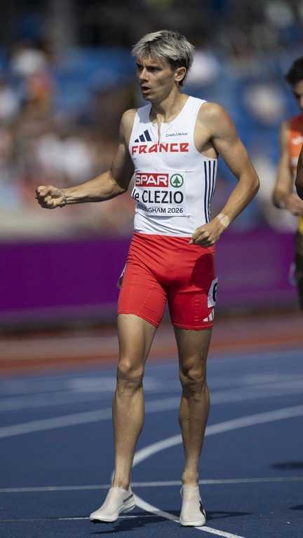 Corentin Le Clézio à l'issue de sa série du 800 m, le 10 août 2026. (KEMPINAIRE STEPHANE / KMSP)