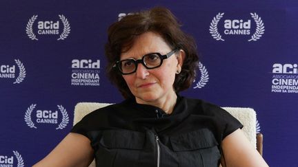 La réalisatrice iranienne Sepideh Farsi, le 16 mai 2025 à Cannes (Alpes-Maritimes). (EDGAR SAPIÑA / EFE)