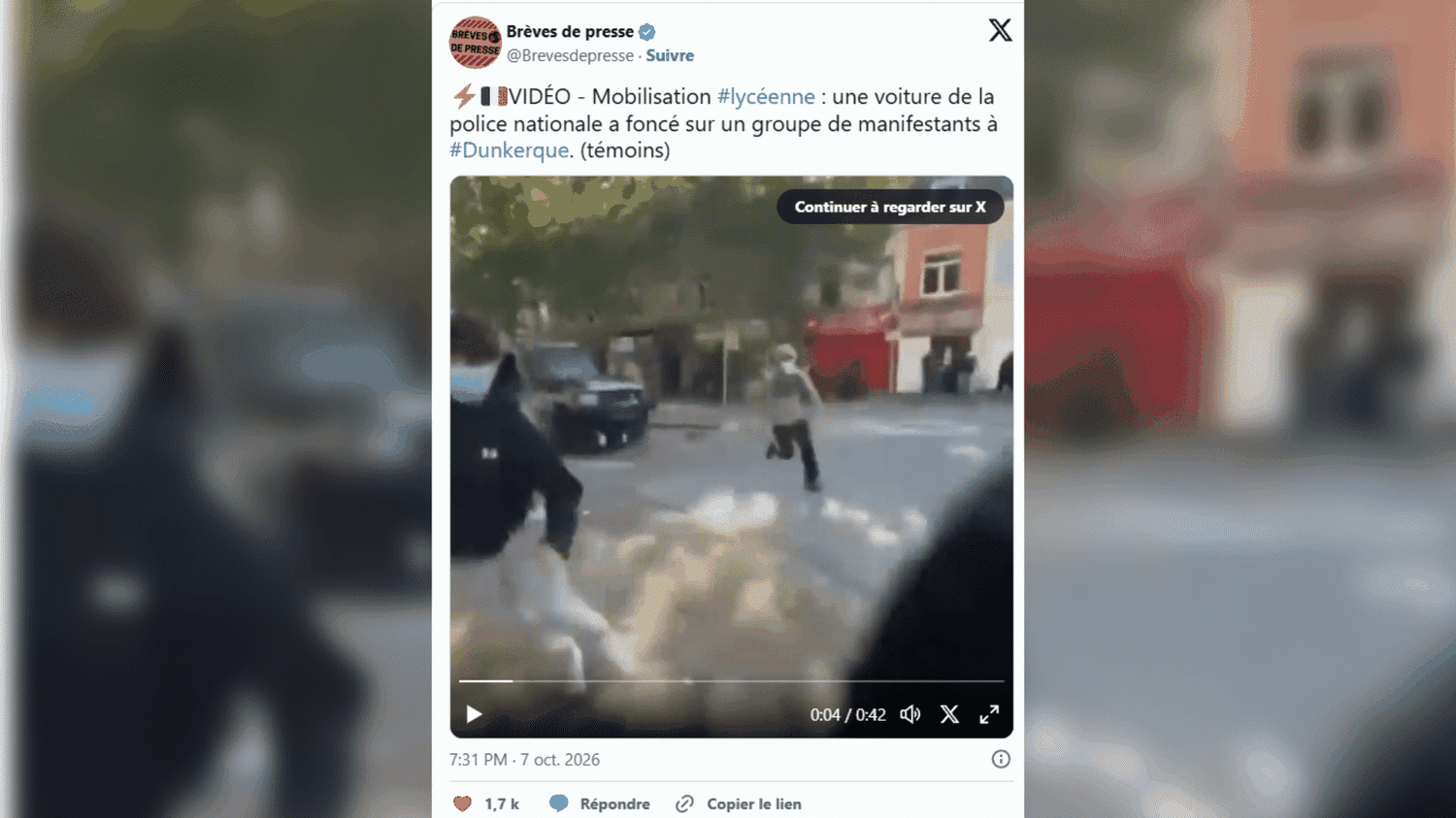 Des véhicules de police ont-ils vraiment foncé sur des lycéens mobilisés, comme le montrent plusieurs vidéos sur les réseaux sociaux ?