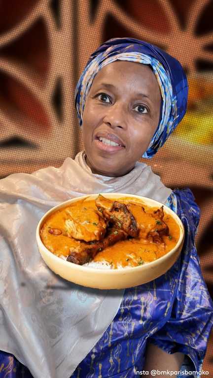 Fatoumata Djikine et le mafé du restaurant BMK Folie-Bamako à Paris (Thomas Sellin / BMK / Stéphanie Berlu)