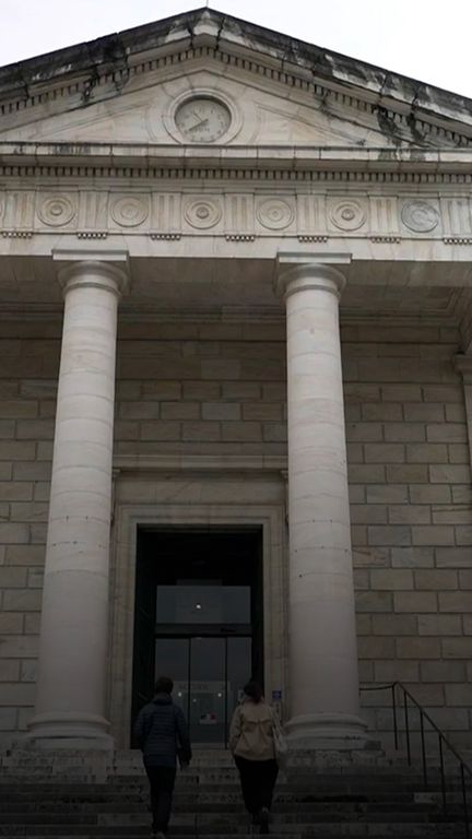 Image du tribunal de Pau (Pyrénées-Atlantiques), lundi 19 octobre 2026 (franceinfo)