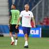 Luis Enrique lors de l'entraînement de veille de match avant la Supercoupe d'Europe, le 11 août 2026 à Salzbourg (Autriche). (FRANCK FIFE / AFP)